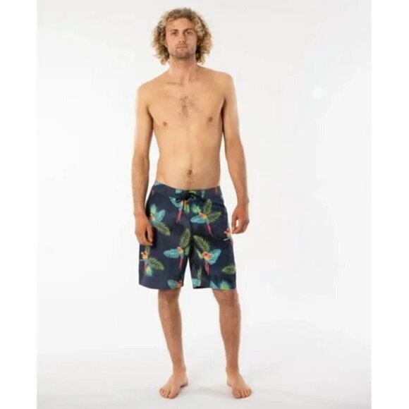 RIP CURL Mirage Subtropic Swim Trunks ~ Swim Shorts Tropical Parrot Print 30 NWT - Picture 5 of 14